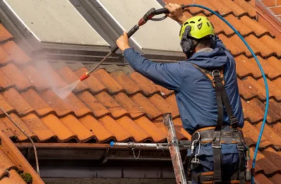 Démoussage et hydrofuge de toiture à Aizac